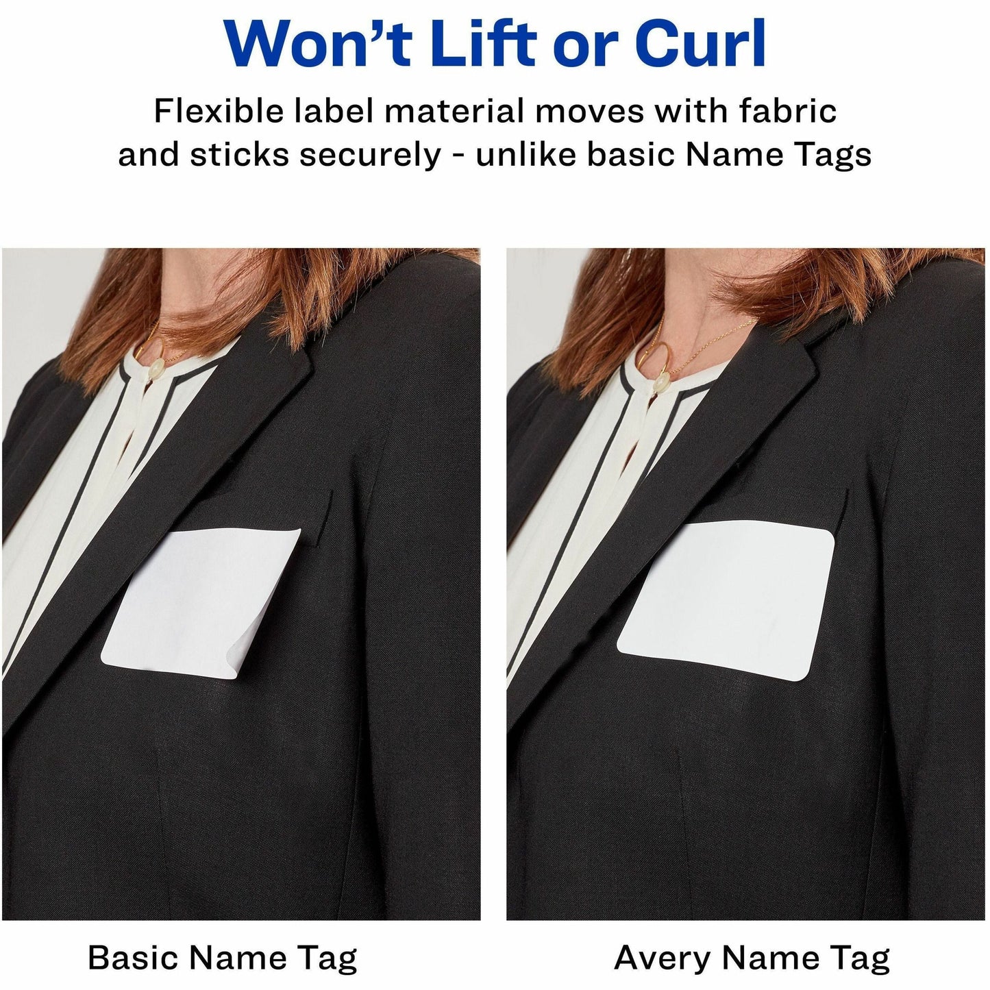 Avery® Adhesive Name Badges