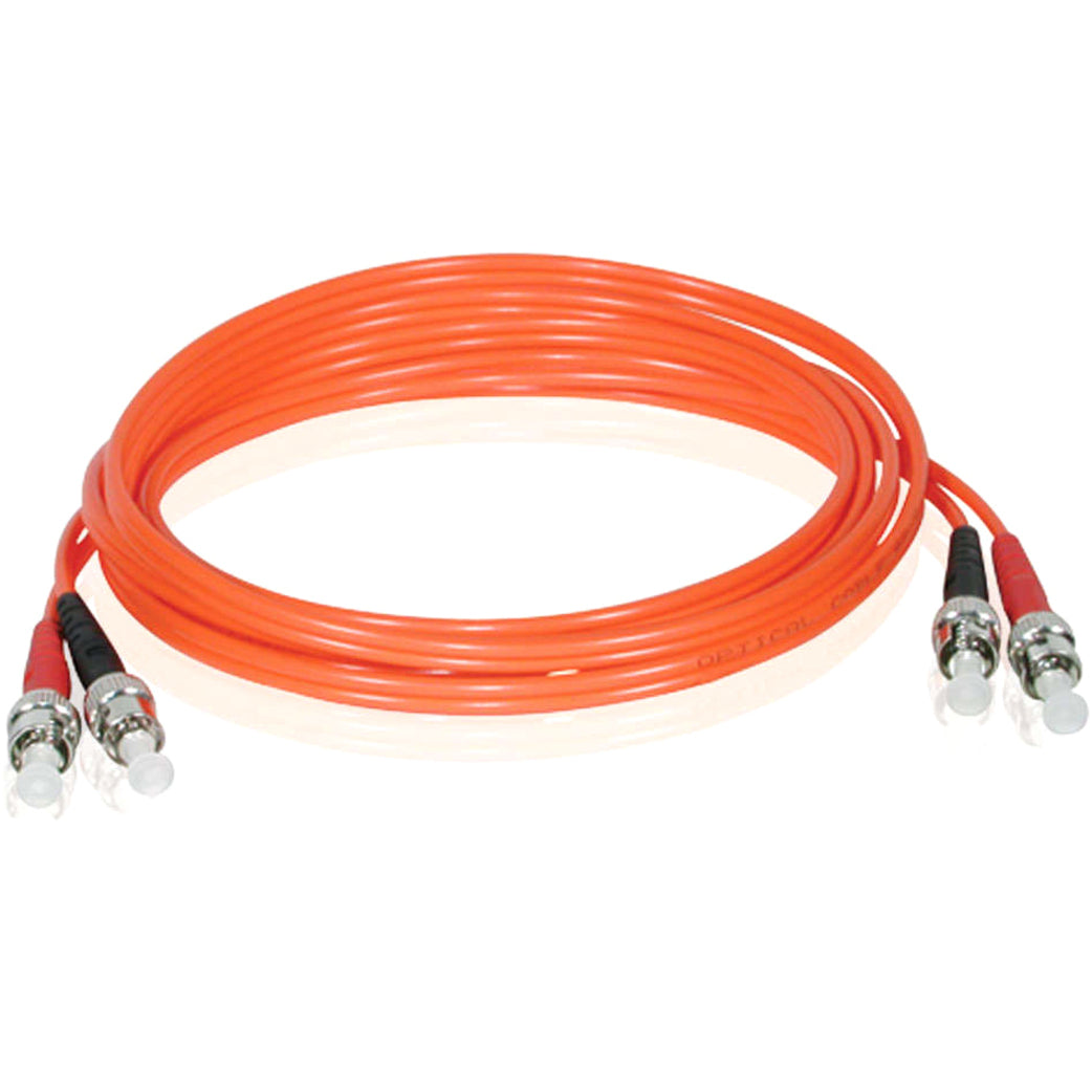 C2G 2m ST-ST 62.5/125 Duplex Multimode OM1 Fiber Cable - Orange - 6ft