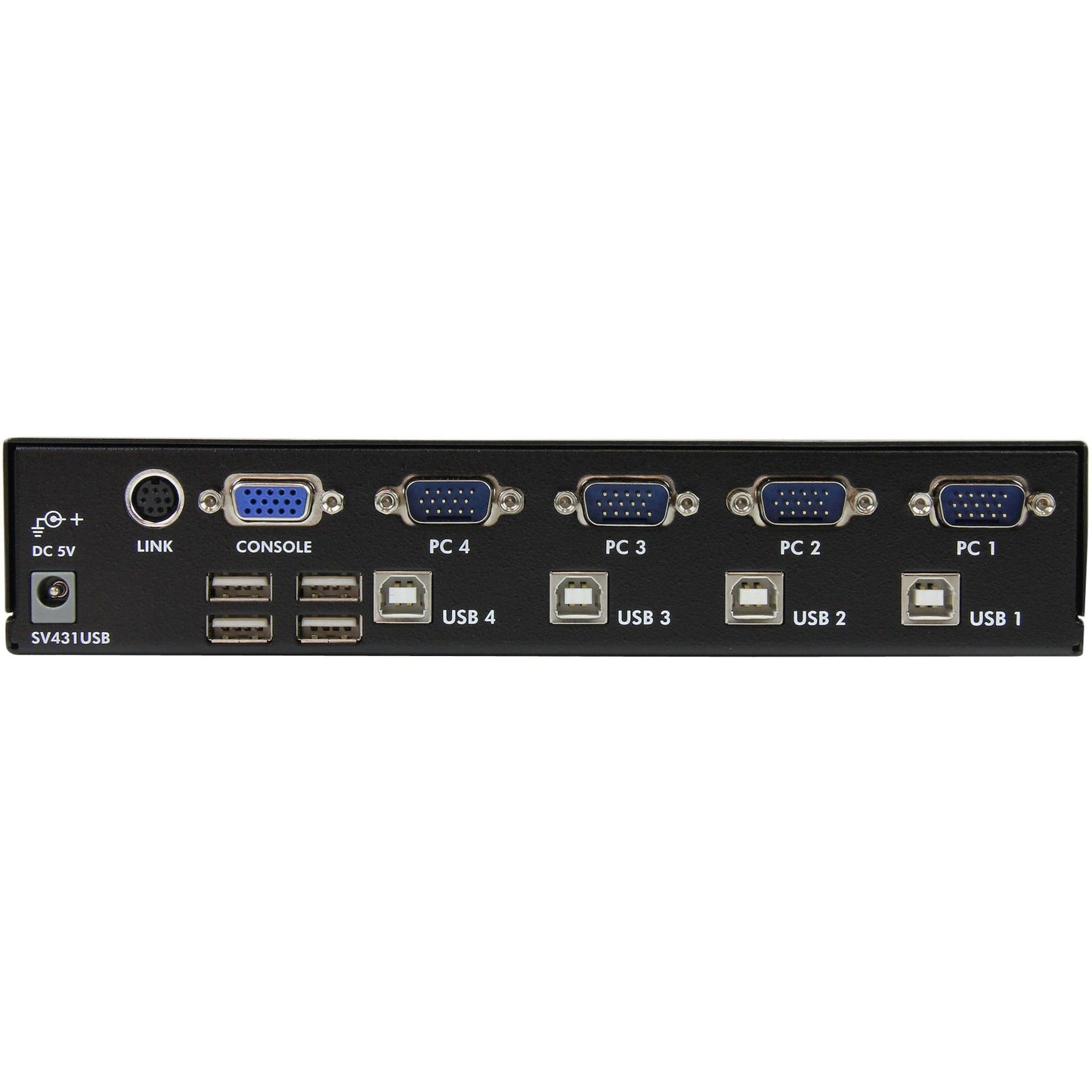 StarTech.com StarView SV431USB - KVM switch - USB - 4 ports - 1 local user - USB - 1U