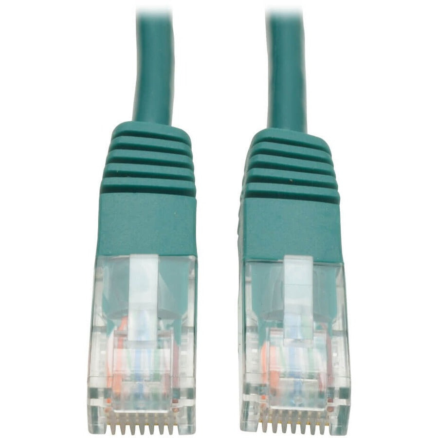 Tripp Lite Cat5e 350 MHz Molded (UTP) Ethernet Cable (RJ45 M/M) PoE Green 14 ft. (4.27 m)