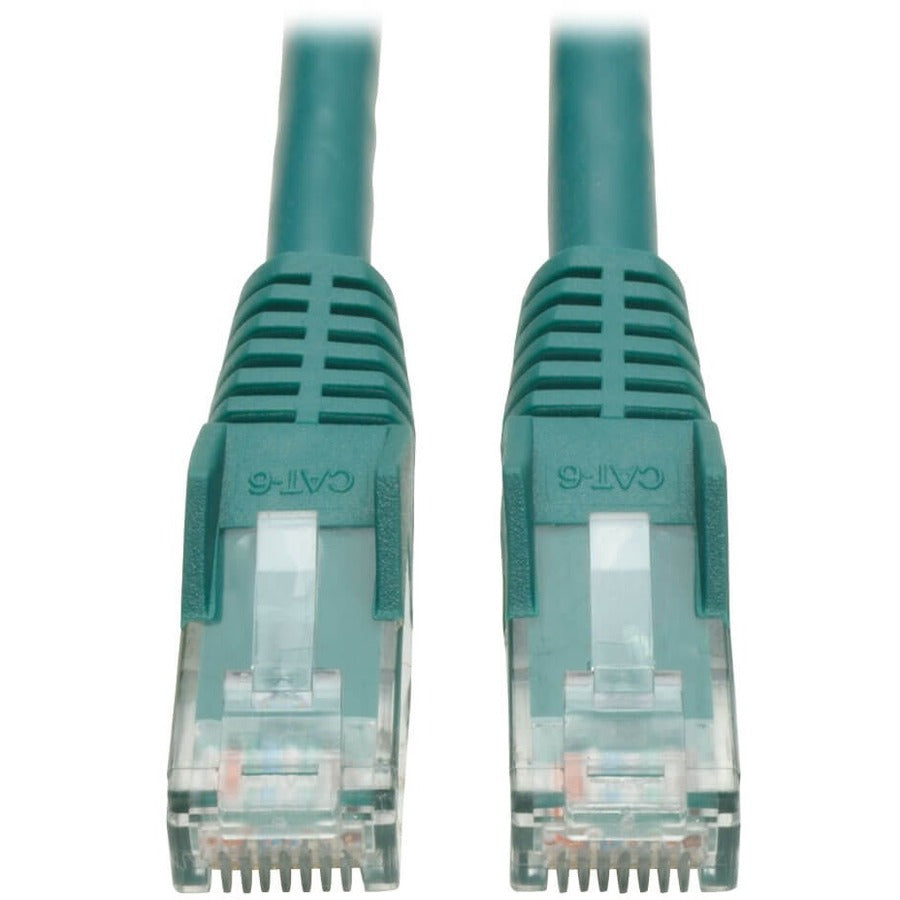 Tripp Lite Cat6 Gigabit Snagless Molded (UTP) Ethernet Cable (RJ45 M/M) PoE Green 5 ft. (1.52 m)