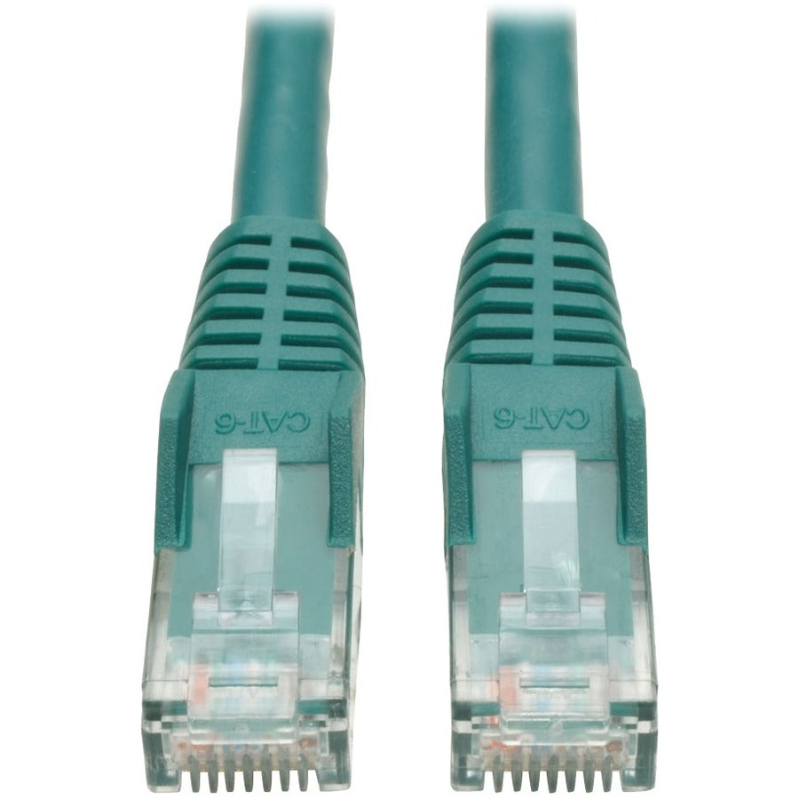 Tripp Lite Cat6 Gigabit Snagless Molded (UTP) Ethernet Cable (RJ45 M/M) PoE Green 3 ft. (0.91 m)