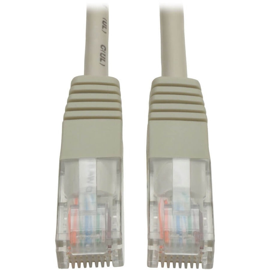 Tripp Lite Cat5e 350 MHz Molded (UTP) Ethernet Cable (RJ45 M/M) PoE Gray 3 ft. (0.91 m)