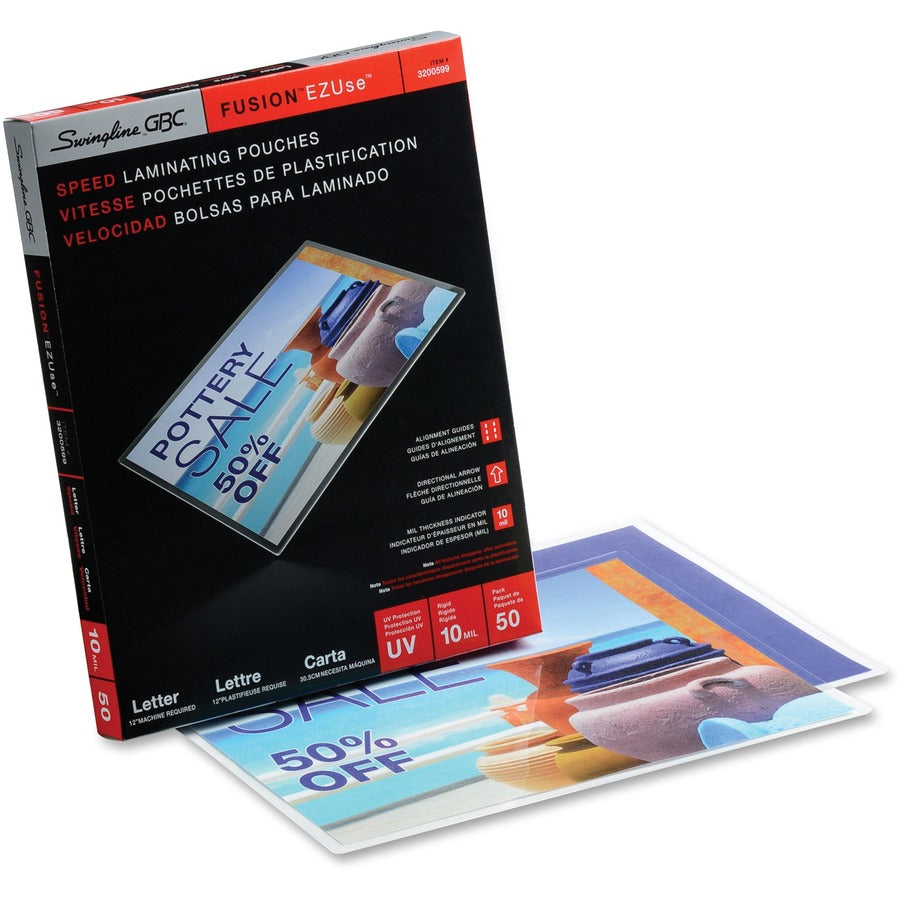GBC HeatSeal Clear Premium Laminating Pouches