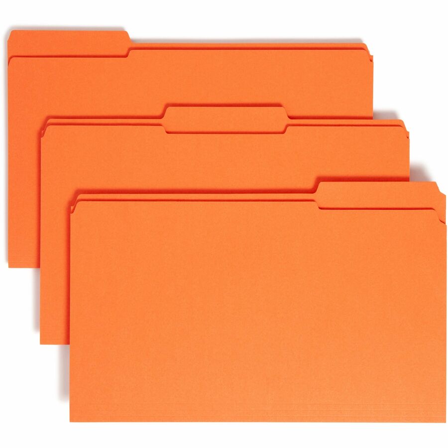 Smead Colored 1/3 Tab Cut Legal Recycled Top Tab File Folder