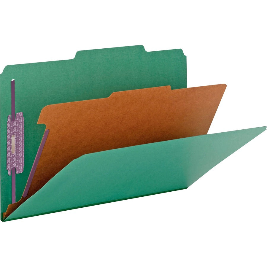 Smead SafeSHIELD Fastener 1-Divider Classification Folders