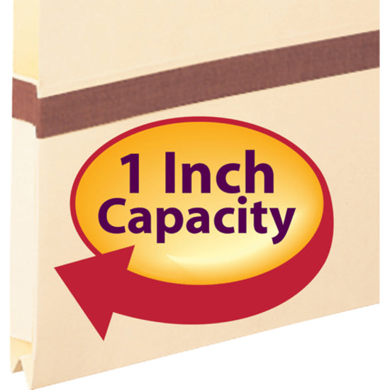 Smead Manila File Pockets with 2/5-Cut Tab