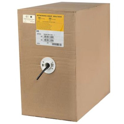 1000FT BLACK CAT6 CABLE BULK