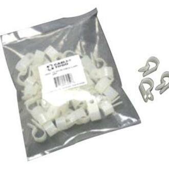 50PK 25IN NYLON WHITE CABLE