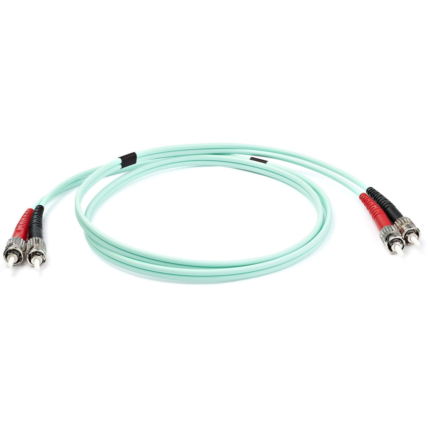 StarTech.com 1m (3ft) ST/UPC to ST/UPC OM3 Multimode Fiber Optic Cable Full Duplex Zipcord Fiber 100Gbps LOMMF LSZH Fiber Patch Cord
