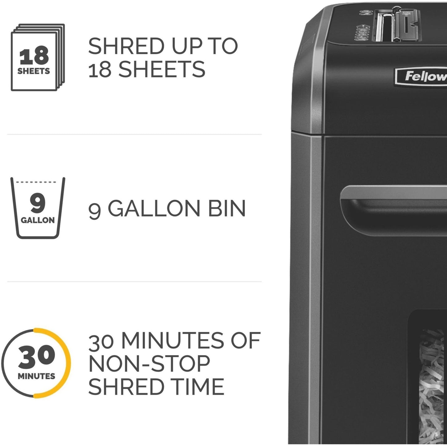 Fellowes Powershred® 99Ci 100% Jam Proof Cross-Cut Shredder