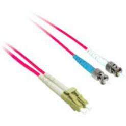 C2G-2m LC-ST 9/125 OS1 Duplex Singlemode PVC Fiber Optic Cable - Red