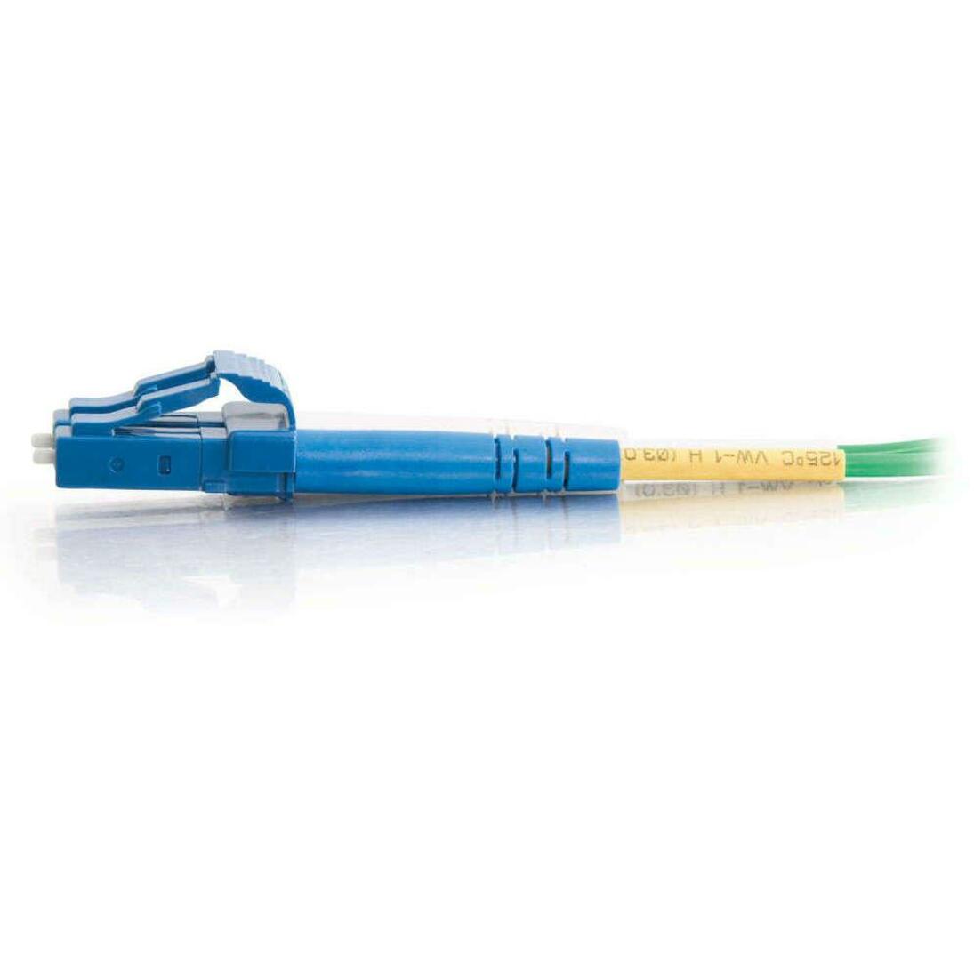 C2G-2m LC-LC 9/125 OS1 Duplex Singlemode PVC Fiber Optic Cable - Green