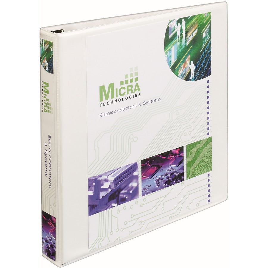 Avery® Heavy-Duty View 3 Ring Binder Extra Wide 1" EZD(R) Rings 1 White Binder (01318)