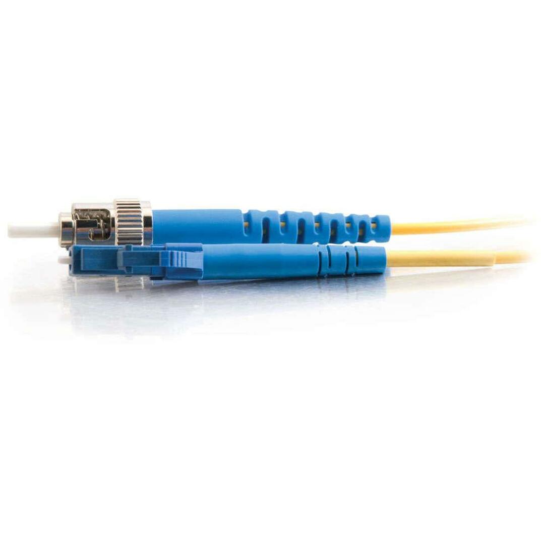 C2G-2m LC-ST 9/125 OS1 Simplex Singlemode Fiber Optic Cable (Plenum-Rated) - Yellow