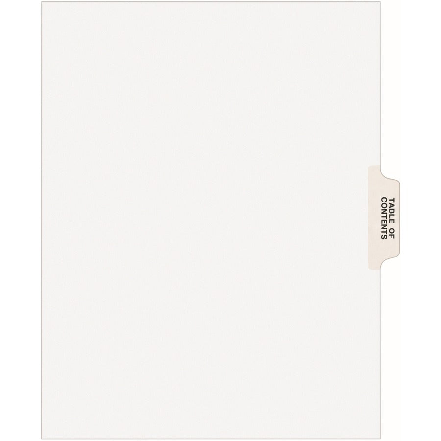 Avery® Individual Legal Dividers Style Letter Size Side Tab Table of Contents (11910)