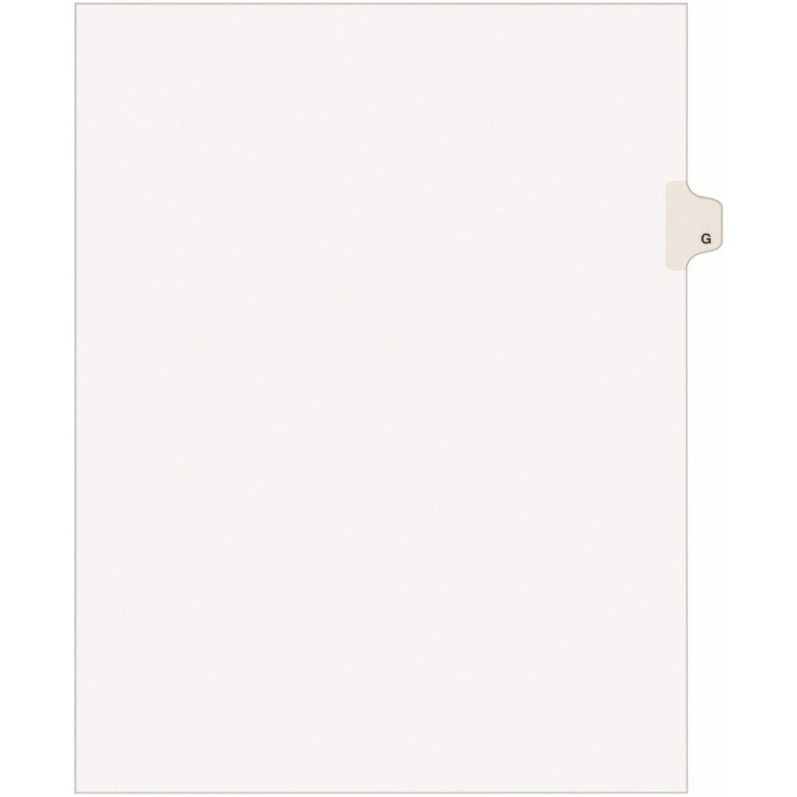 Avery® Individual Legal Dividers Style Letter Size Side Tab G (1407)