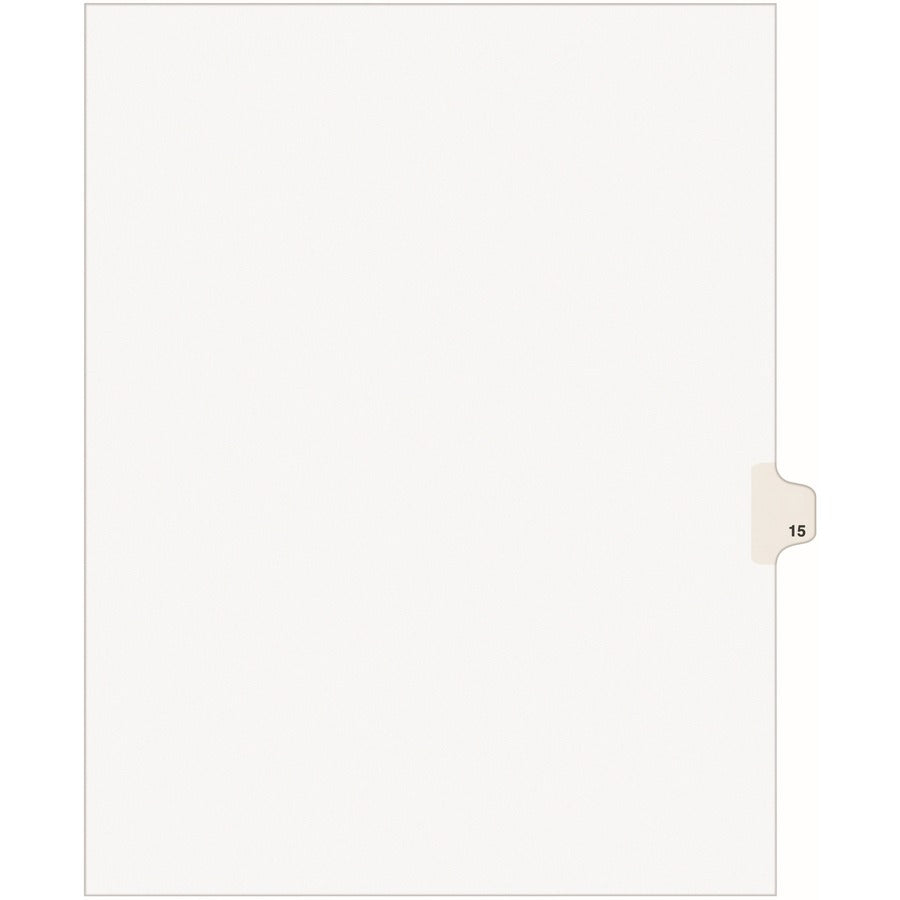 Avery® Individual Legal Dividers Style Letter Size Side Tab #15 (11925)