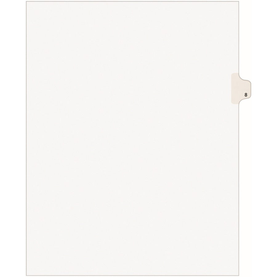 Avery® Individual Legal Dividers Avery® Style Letter Size Side Tab #8 (11918)