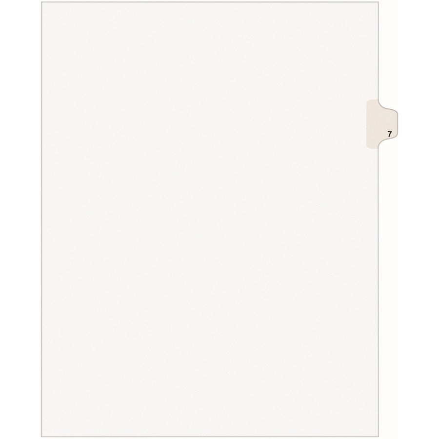 Avery® Individual Legal Dividers Style Letter Size Side Tab #7 (11917)
