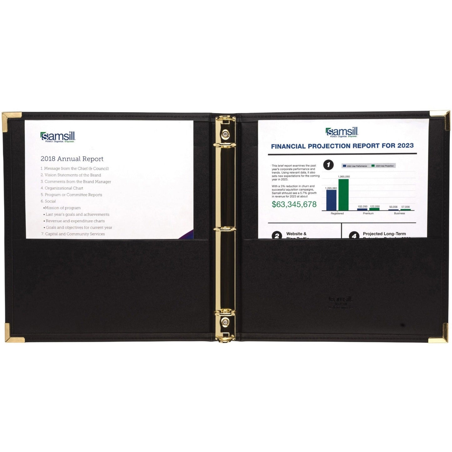 Samsill Classic Collection Executive Presentation Binder