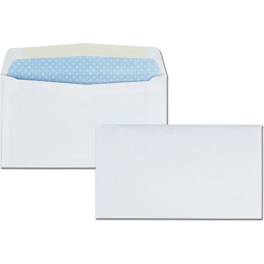 Quality Park No. 6-3/4 Security Tinted Envelopes with Gummed Closure