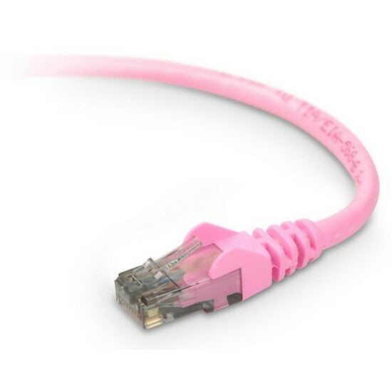 12FT CAT6 PINK SNAGLESS PATCH