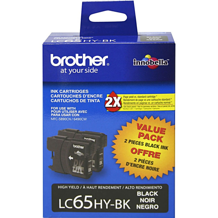 2PK LC652PKS BLACK INK