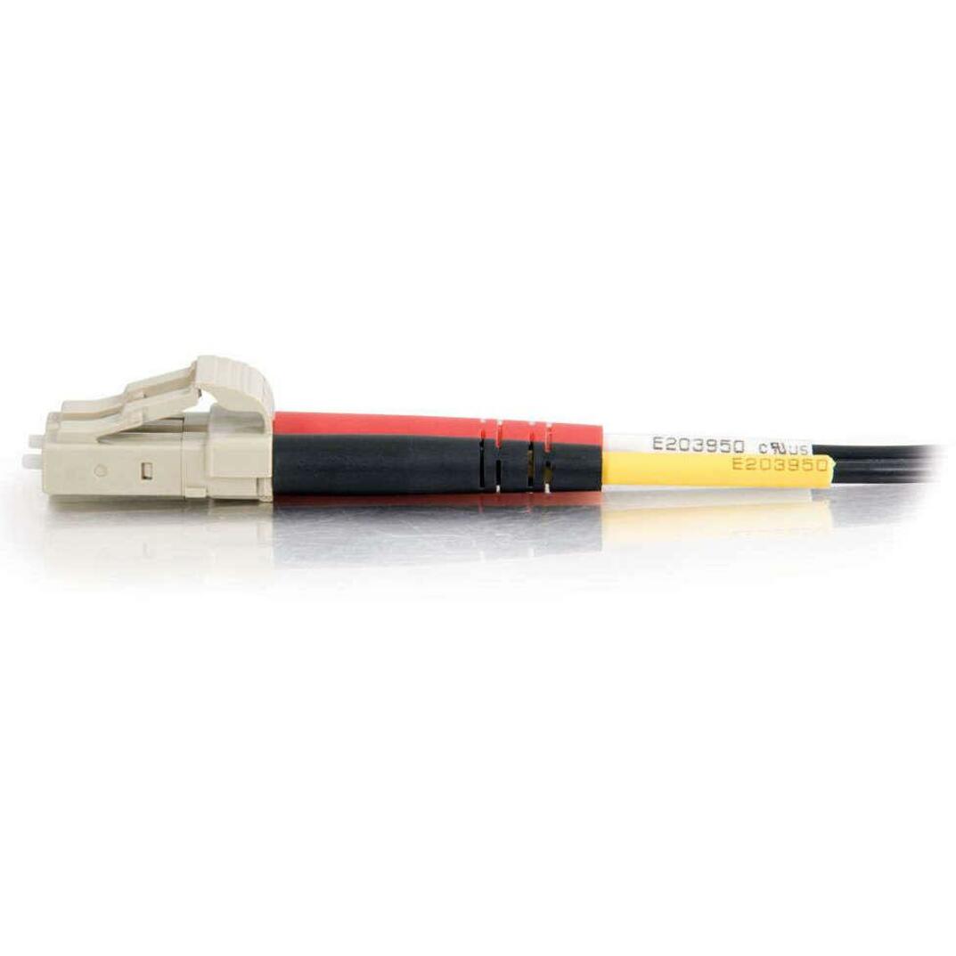 C2G-3m LC-LC 62.5/125 OM1 Duplex Multimode PVC Fiber Optic Cable - Black