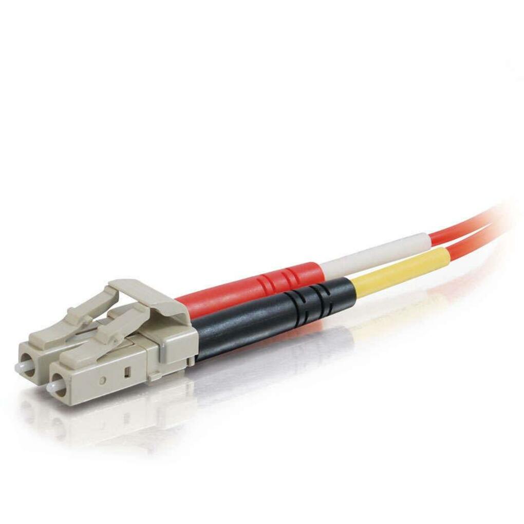 C2G-5m LC-LC 62.5/125 OM1 Duplex Multimode PVC Fiber Optic Cable - Red