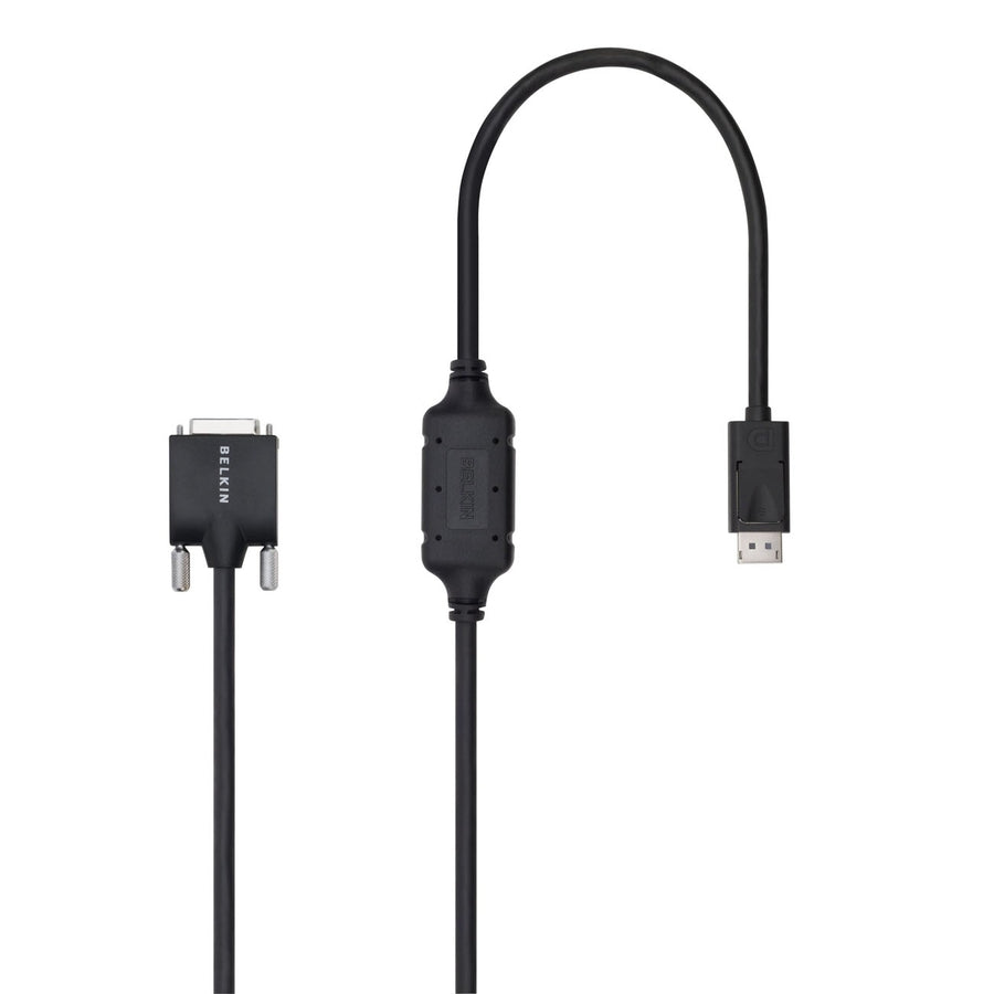 Belkin DisplayPort-Male to DVI-D-Male Cable (6 Foot Black) - DP to DVI