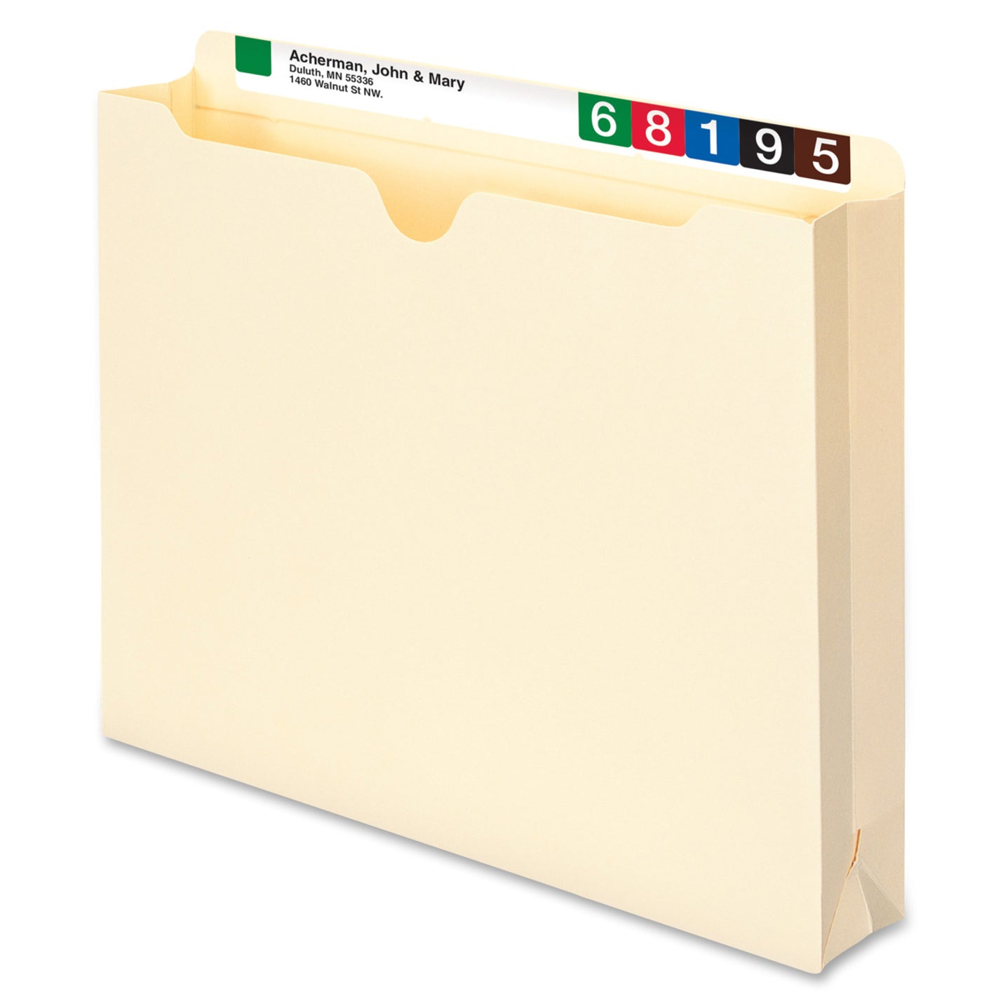 Smead Straight Tab Cut Letter Recycled File Jacket