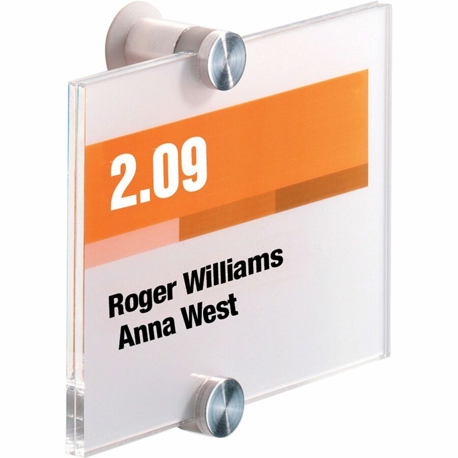 DURABLE® CRYSTAL SIGN Wall Mounted Standoff Acrylic Sign