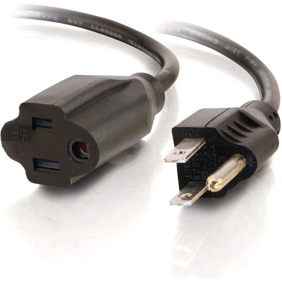 2FT POWER EXTENSION CORD BLACK