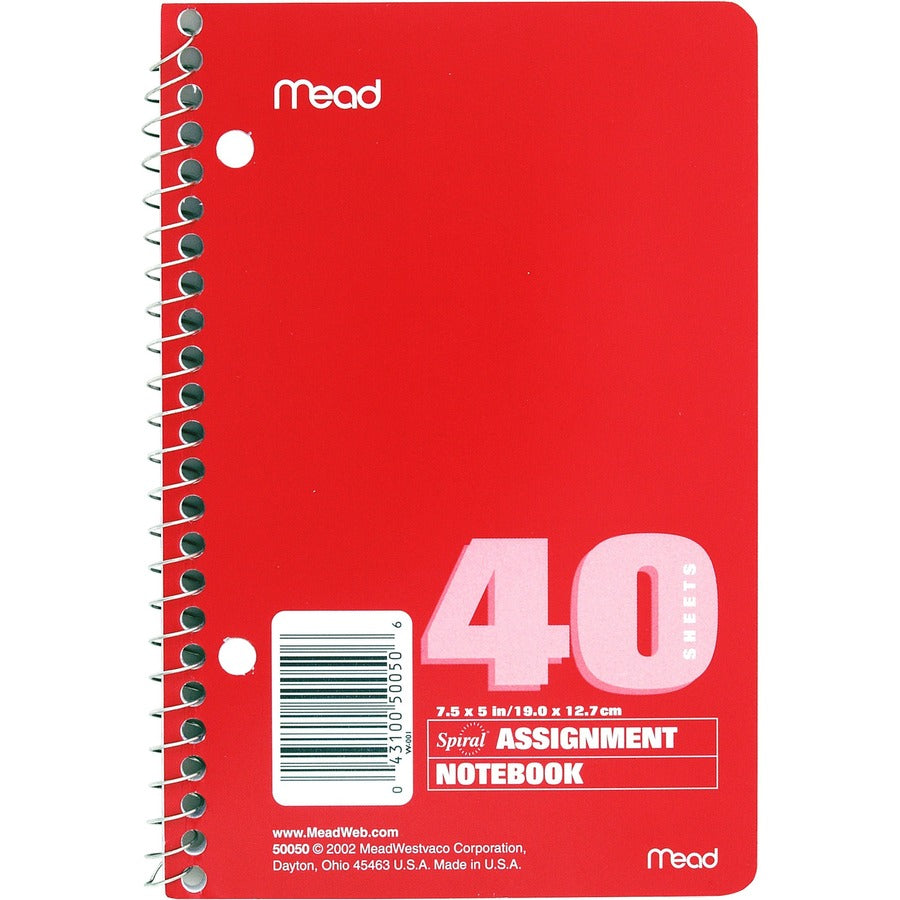 Mead Spiral Assignment Book