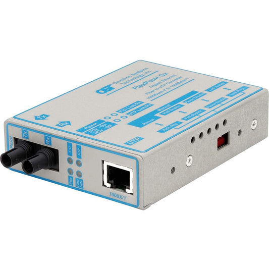 FlexPoint 1000Mbps Gigabit Ethernet Fiber Media Converter RJ45 ST Multimode 550m