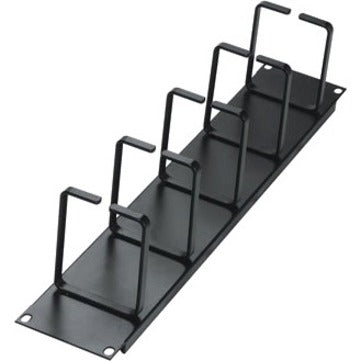 Black Box Horizontal IT Rackmount Cable Manager - 2U 19" Single-Sided Black