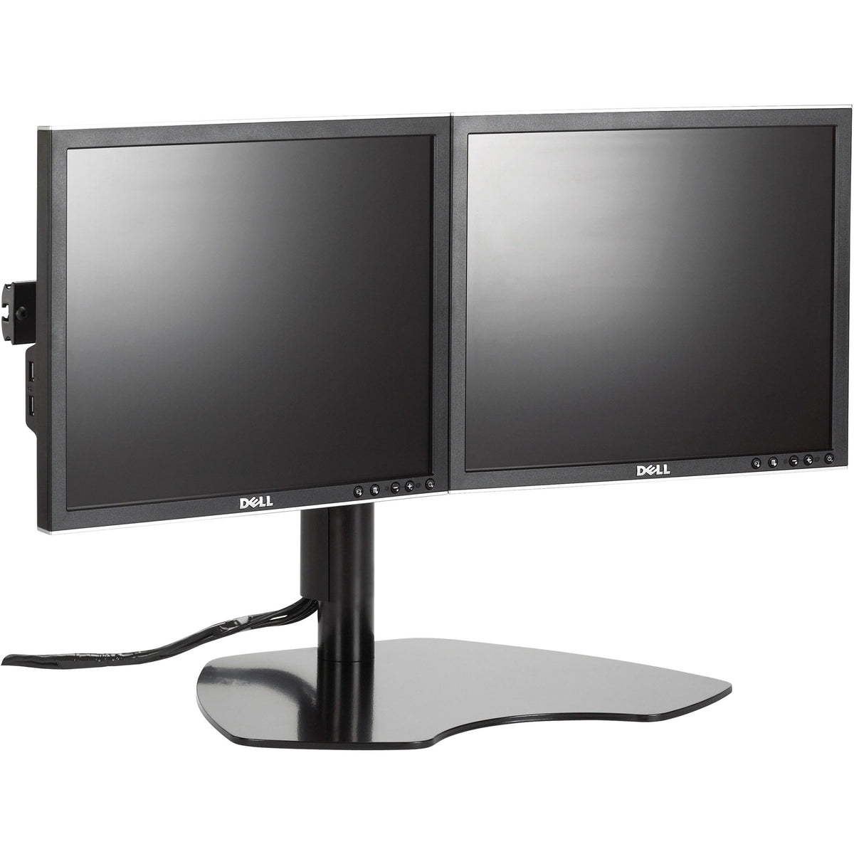 Chief Vertical Table Stand Dual Monitor Mount - TV Height Range 10-19.3" - Black