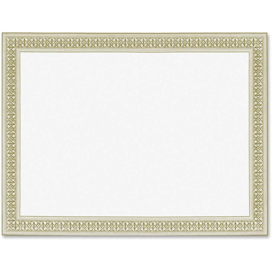 Geographics Gold Foil Stamped Flourish Design Award Certificate