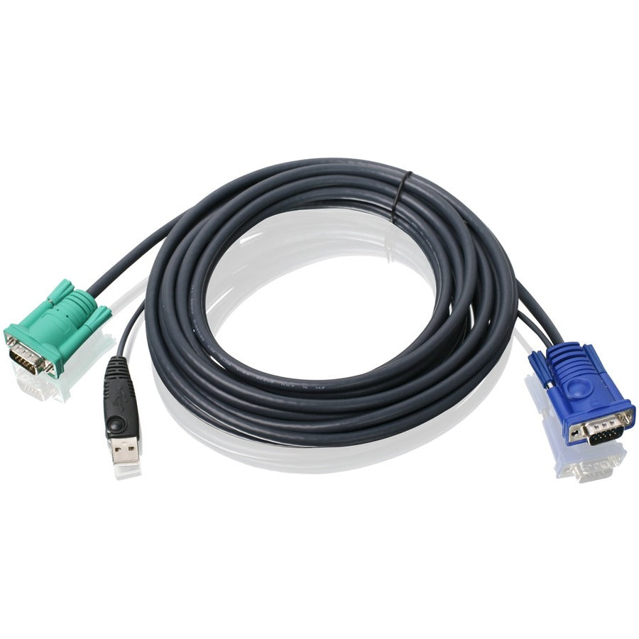 16FT USB VGA KVM CABLE BONDED