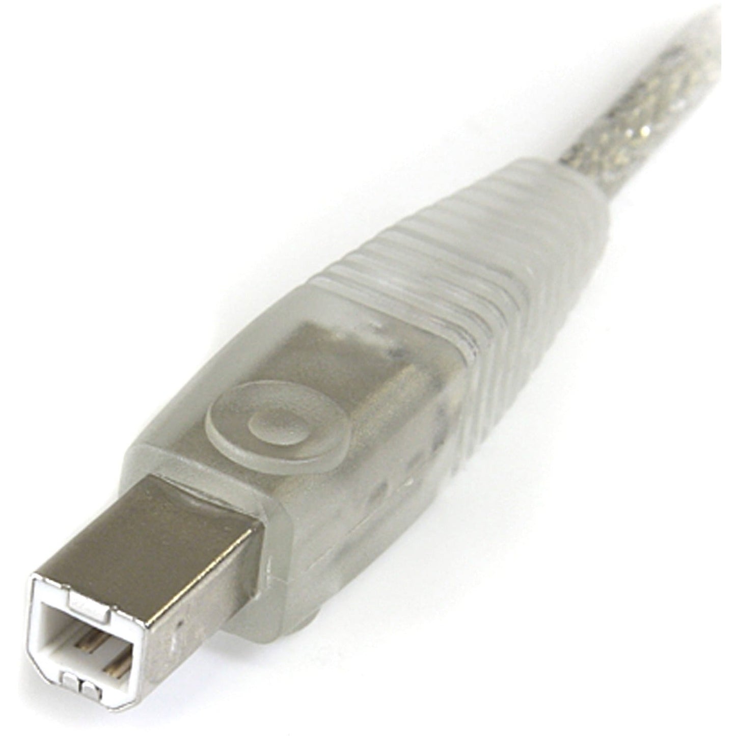 StarTech.com - Transparent USB 2.0 cable - 4 pin USB Type A (M) - 4 pin USB Type B (M) - ( USB / Hi-Speed USB ) - 15 ft