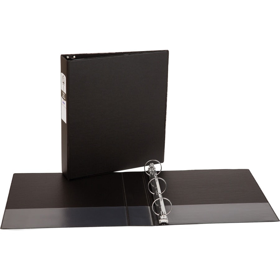 Avery® Economy 3 Ring Binder 1.5" Round Rings 1 Black Binder (03401)