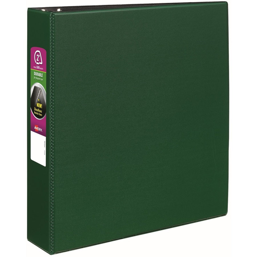 Avery® Durable 3 Ring Binder 2" Slant Rings 1 Green Binder (27553)