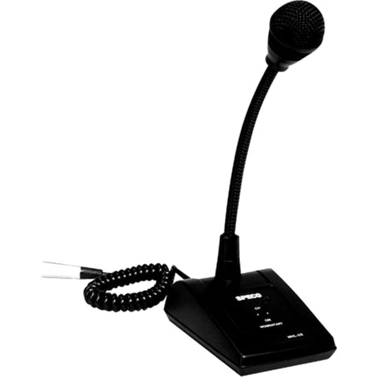 Speco MHL5S Wired Microphone - Black