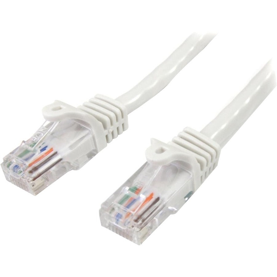 7FT WHITE CAT5E CABLE SNAGLESS