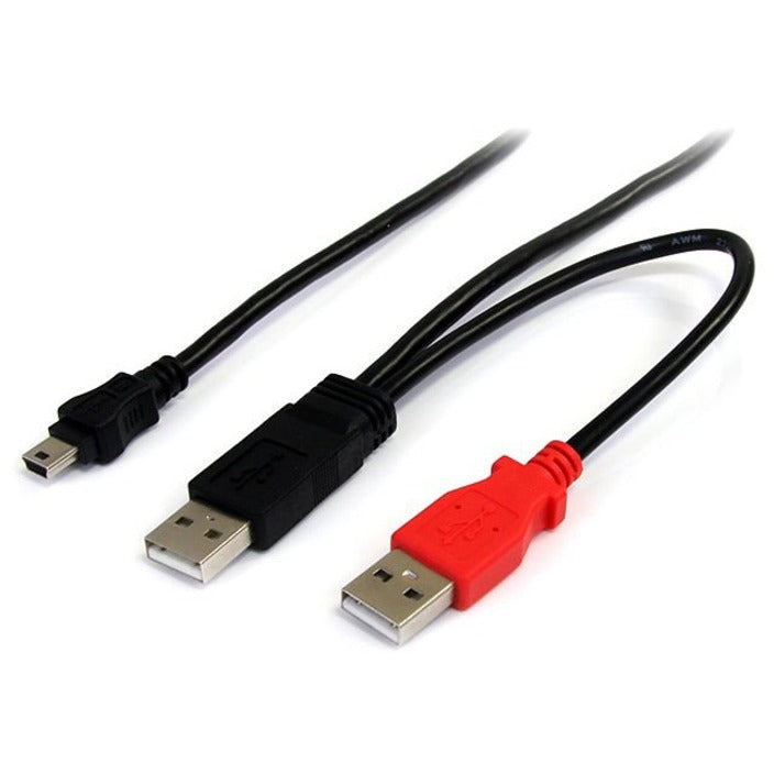 3FT USB Y CABLE USB A MINI USB