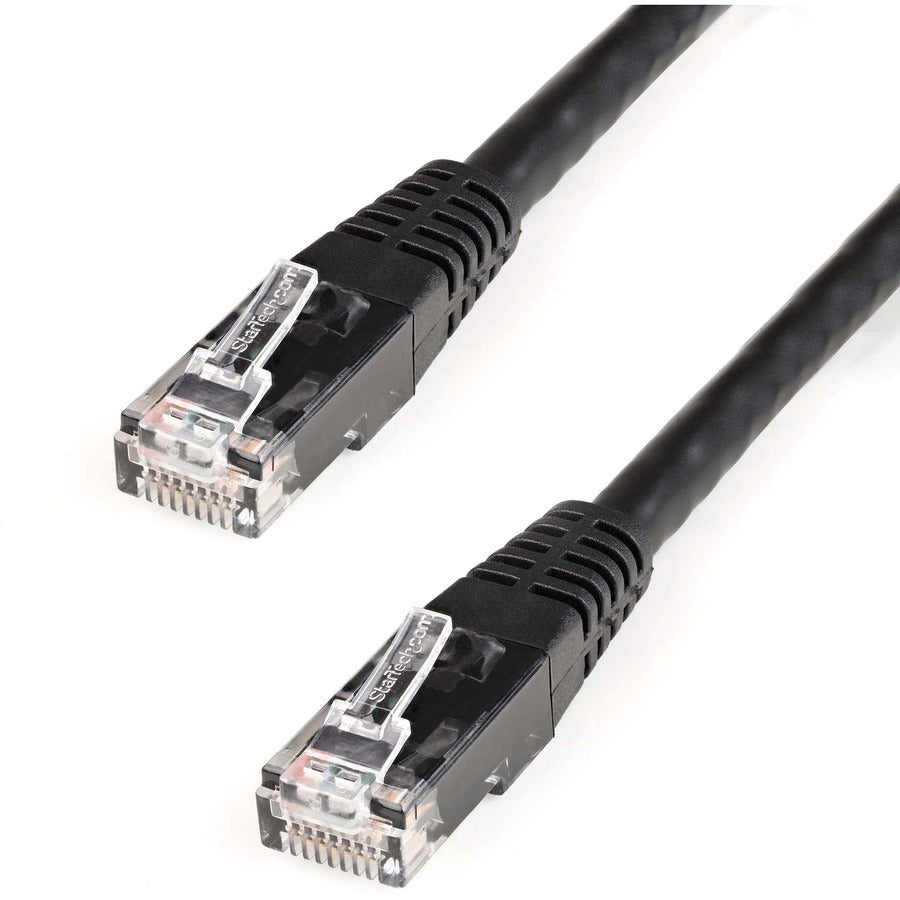 8FT BLACK CAT6 ETHERNET CABLE