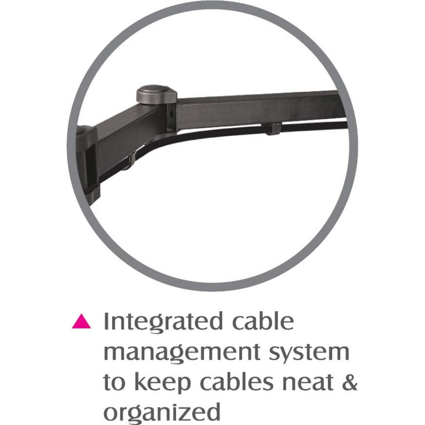 SIIG Articulating Quad Monitor Desk Mount - 13" to 27"