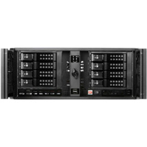 iStarUSA 4U Compact Stylish Rackmount 8x3.5" Trayless Hotswap Chassis