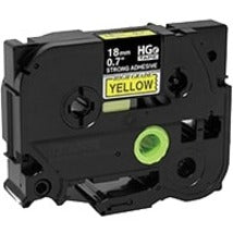 5PK BLACK ON YELLOW 0.7IN X